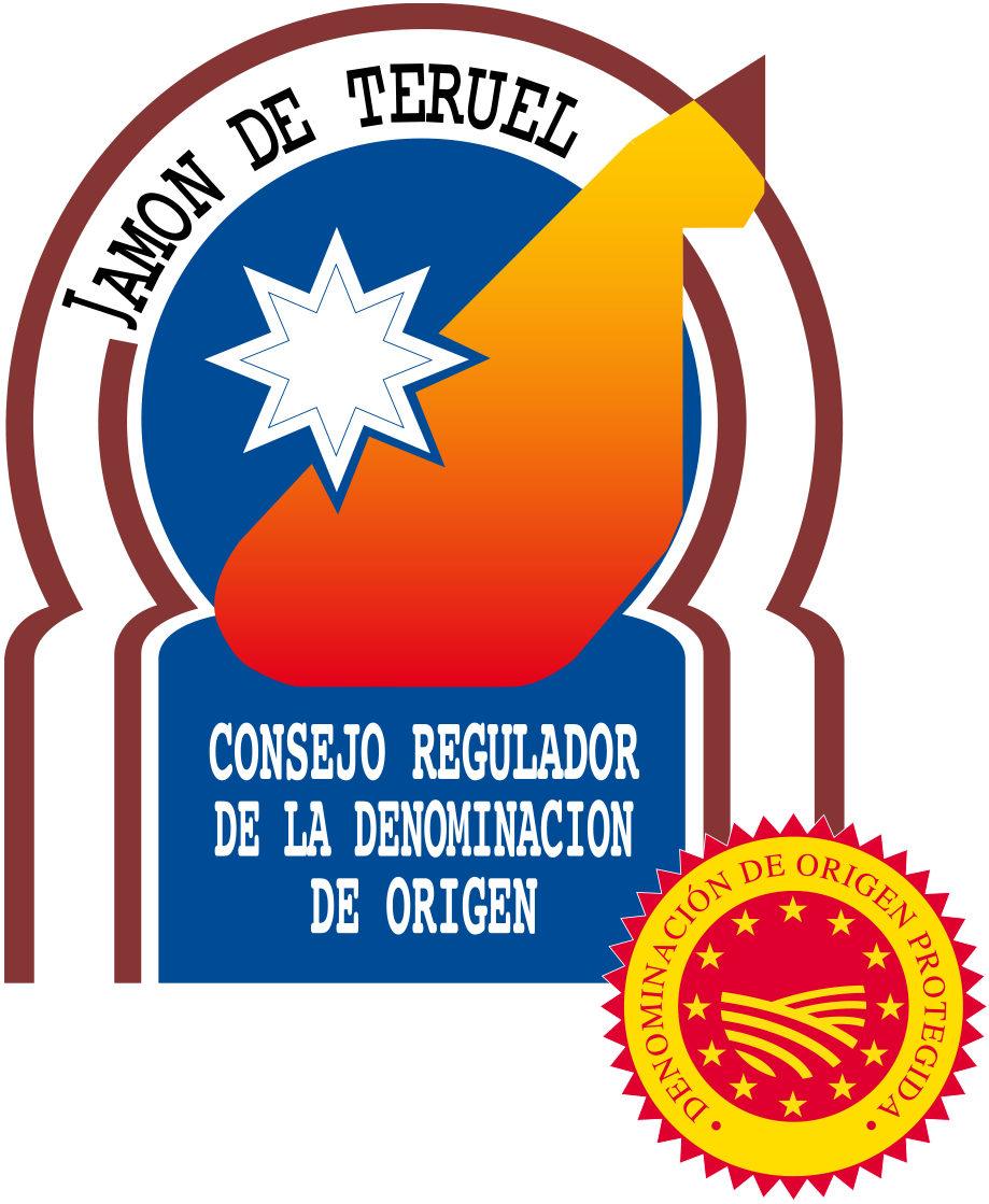 Etiqueta del Consejo Regulador de la Denominación de Origen Protegida Jamón de Teruel